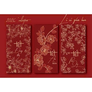 Sét 60 lì xì gấm hoa cao cấp sang trọng chuẩn tết Việt tiệm nhà Mía