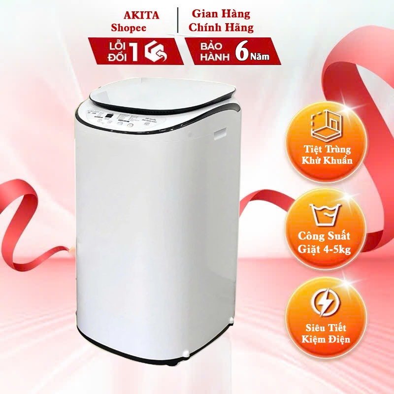 Máy Giặt Akita Chính Hãng – Tự Động Hoàn Toàn, Sấy & UV, Hàng Việt Nam – Bảo Hành 6 Năm