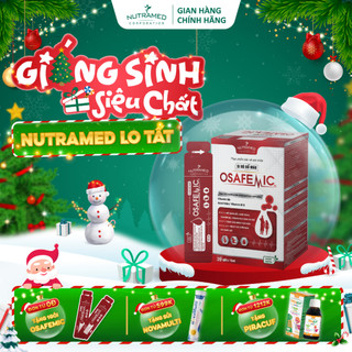  Siro Osafemic hỗ trợ tăng khả năng tái tạo giảm nguy cơ thiếu máu do thiếu sắt ở trẻ và người lớn  20 gói  - Nutramed 