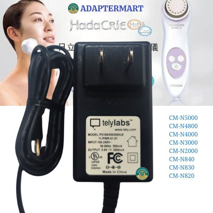 Củ sạc máy chăm sóc da mặt Hada Crie Hitachi CM-N5000 CM-N4800 CM-N4000 CM-N3000 CM-N2000 CM-N840 CM