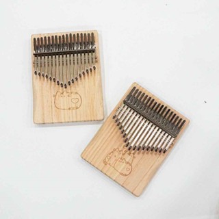 Đàn kalimba 17 phím màu đen hình chữ nhật gỗ nguyên khoi khắc chữ kalimba Guitar Phuc Chau, cho bạn mói tập choi
