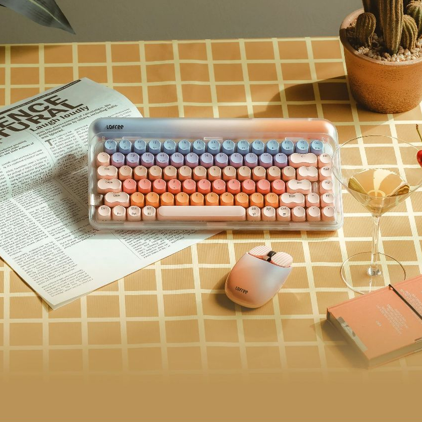 [Chính hãng] Bàn phím cơ Lofree Dot Sugar Color 70s - Bàn phím không dây retro, 3 mode kết nối, Led trắng dịu nhẹ | BigBuy360 - bigbuy360.vn