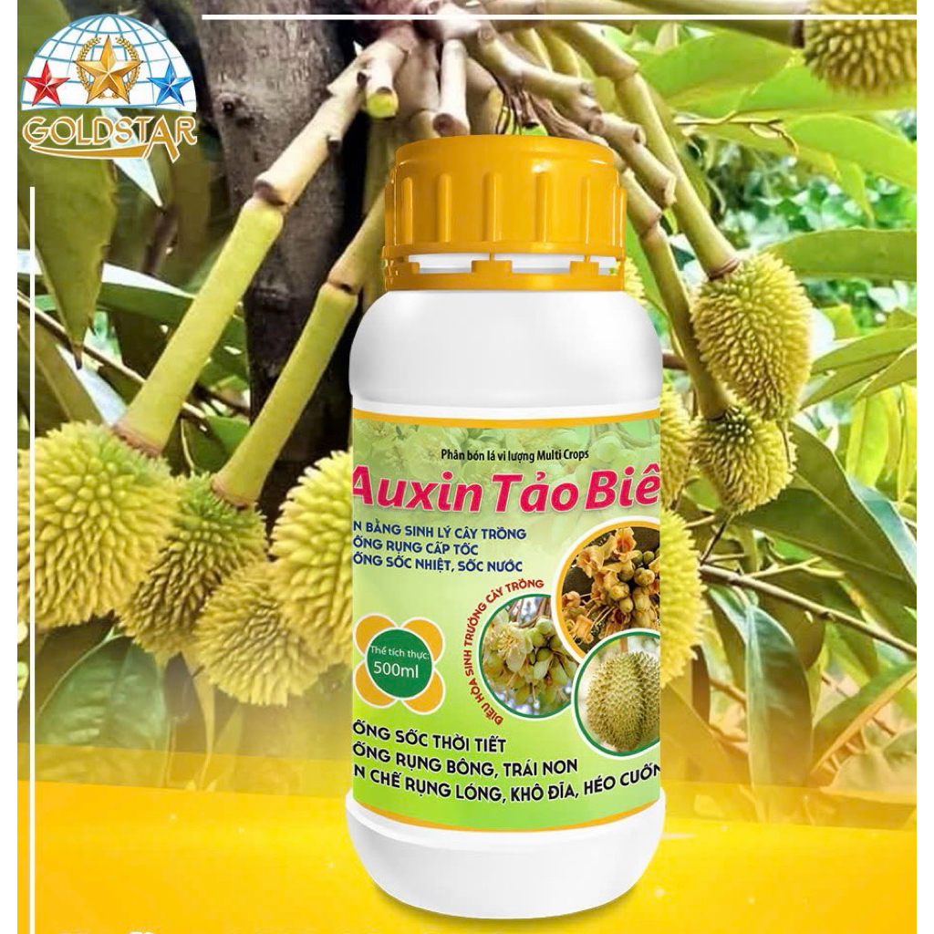 PHÂN BÓN AUXIN TẢO BIỂN-CHỐNG RỤNG TỨC THÌ CHAI 500ML [KIM NÔNG GOLDSTAR]