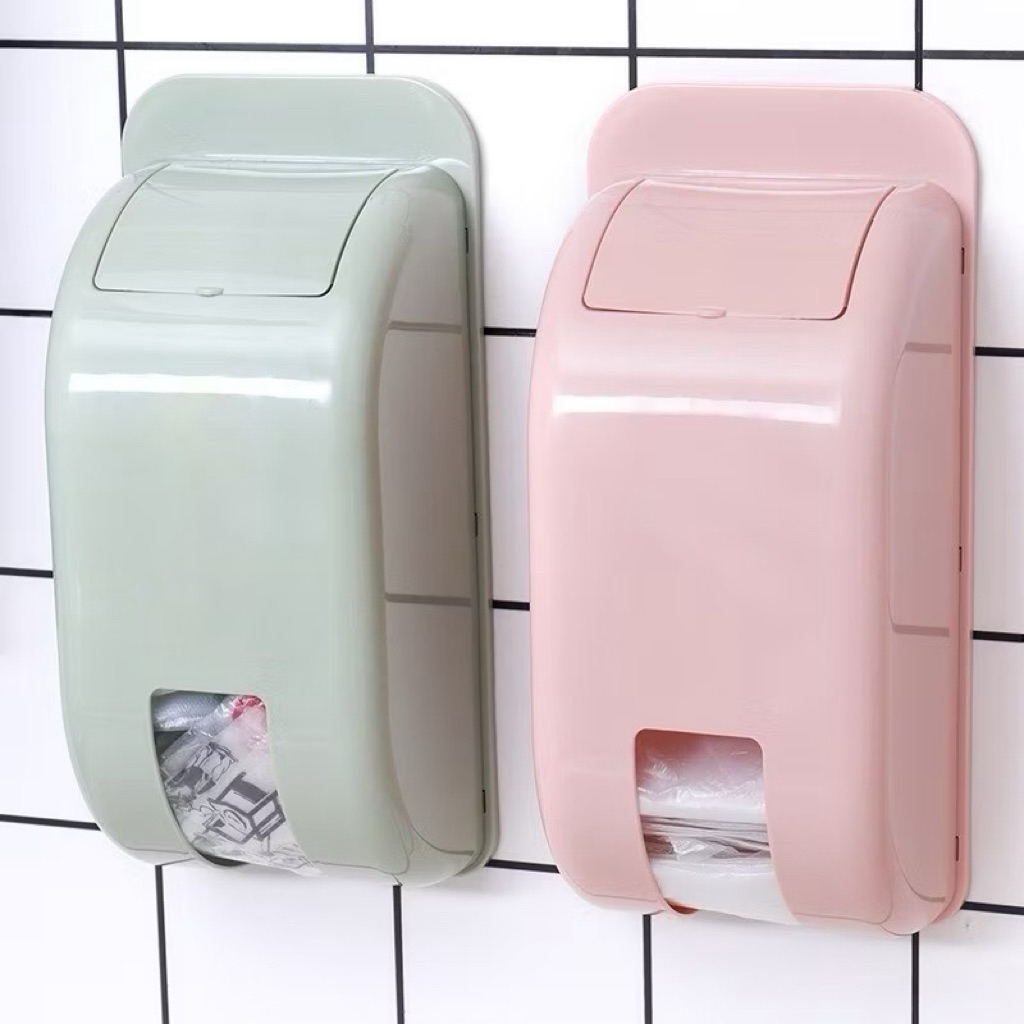 Hộp đựng túi Nilon tái sử dụng dán tường, đựng rác nhựa Việt Nhật