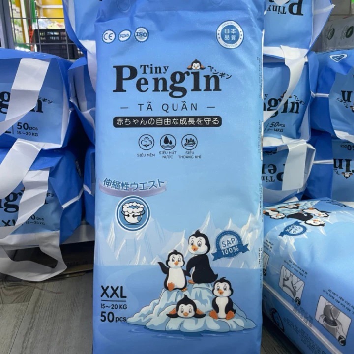 [XẢ KHO] Tã bỉm TINY PENGIN (mẫu cũ) size Mq50 siêu thấm hút tới 1000 ml