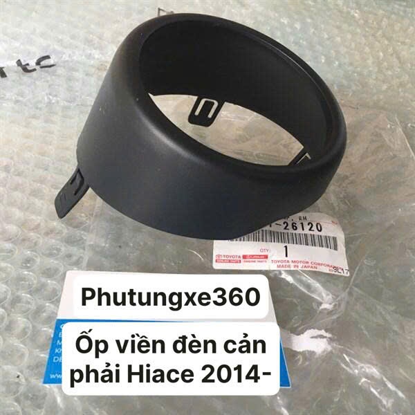 [Chính Hãng] Ốp viền đèn cản phải Toyota Hiace 1KD-FTV 2018, 2019, 2020... #Toyota 81481-26120