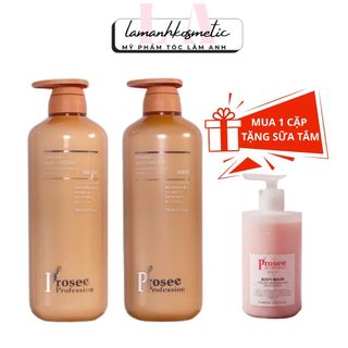   Tặng Sữa Tắm  Dầu Gội Xả Prosee PS5 PC5 500ml,PS6 PC6 780ml Dưỡng ẩm phục hồi & làm dịu tóc khô xơ 