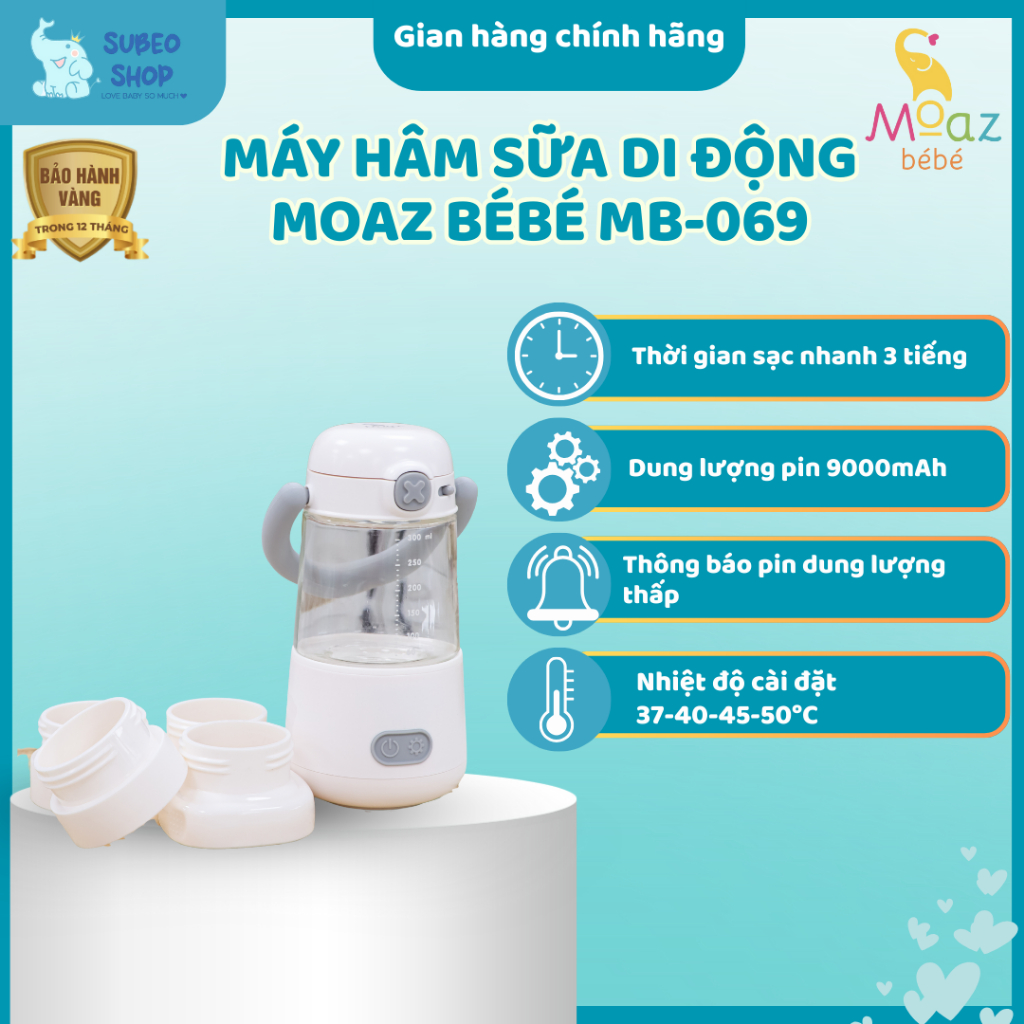 Máy hâm sữa di động Moaz Bébé Mb069