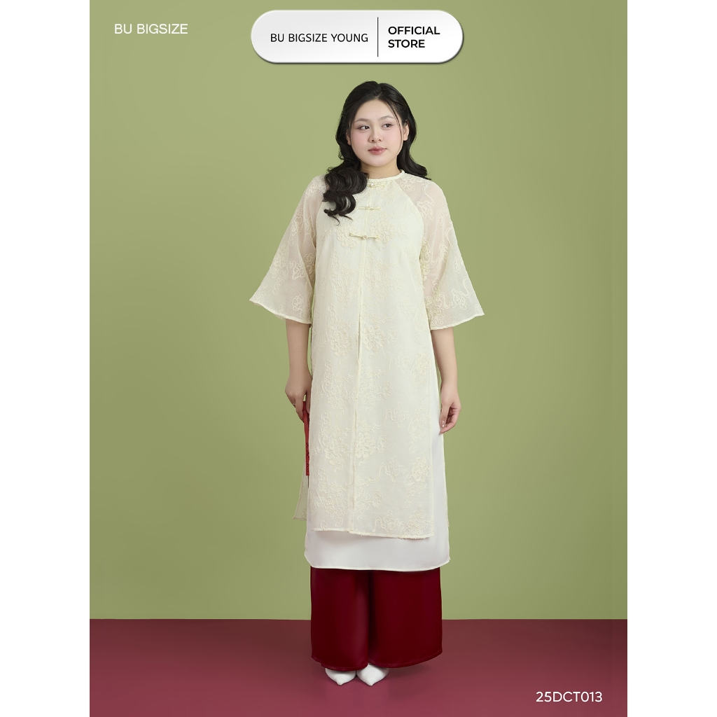 Cách tân xẻ tà BIGSIZE (55kg đến 95kg) - 25DCT013 - [BU Bigsize]