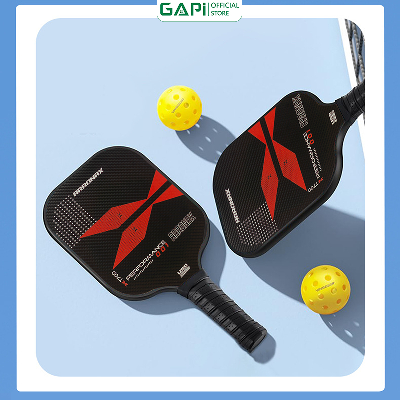 Vợt Pickleball viền đen trắng siêu nhẹ PK02 - Super Quality PK02