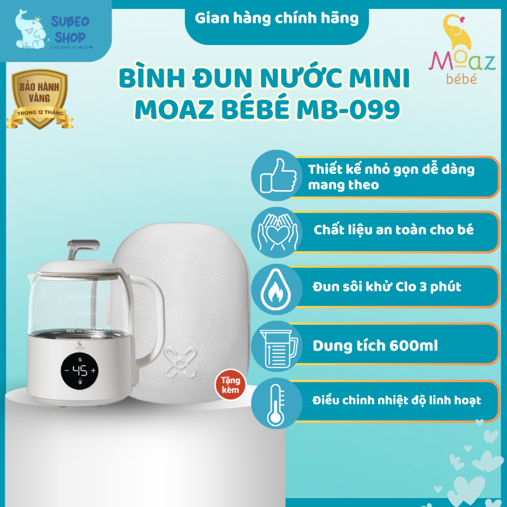 Bình đun nước mini Moaz Bébé Mb099