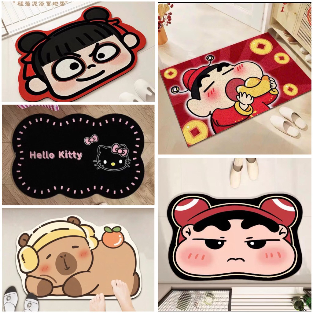 Thảm chùi chân cute thảm nỉ lì chất đẹp 40x60cm