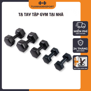  Tạ Tay Nhựa Đúc TUẤN HẠNH SPORT – Lõi Xi Măng Chống Trượt Tập Gym Tại Nhà – Đủ Size 1–10kg 