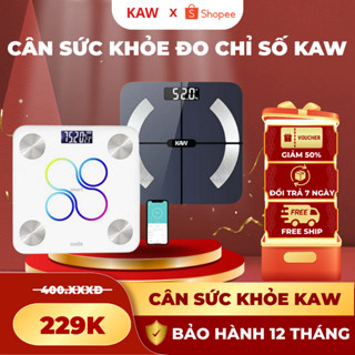 Cân Sức Khỏe Điện Tử Thông Minh KAW, Phân Tích Chỉ Số Cơ Thể, Kết Nối Điện Thoại, Hàng Chính Hãng