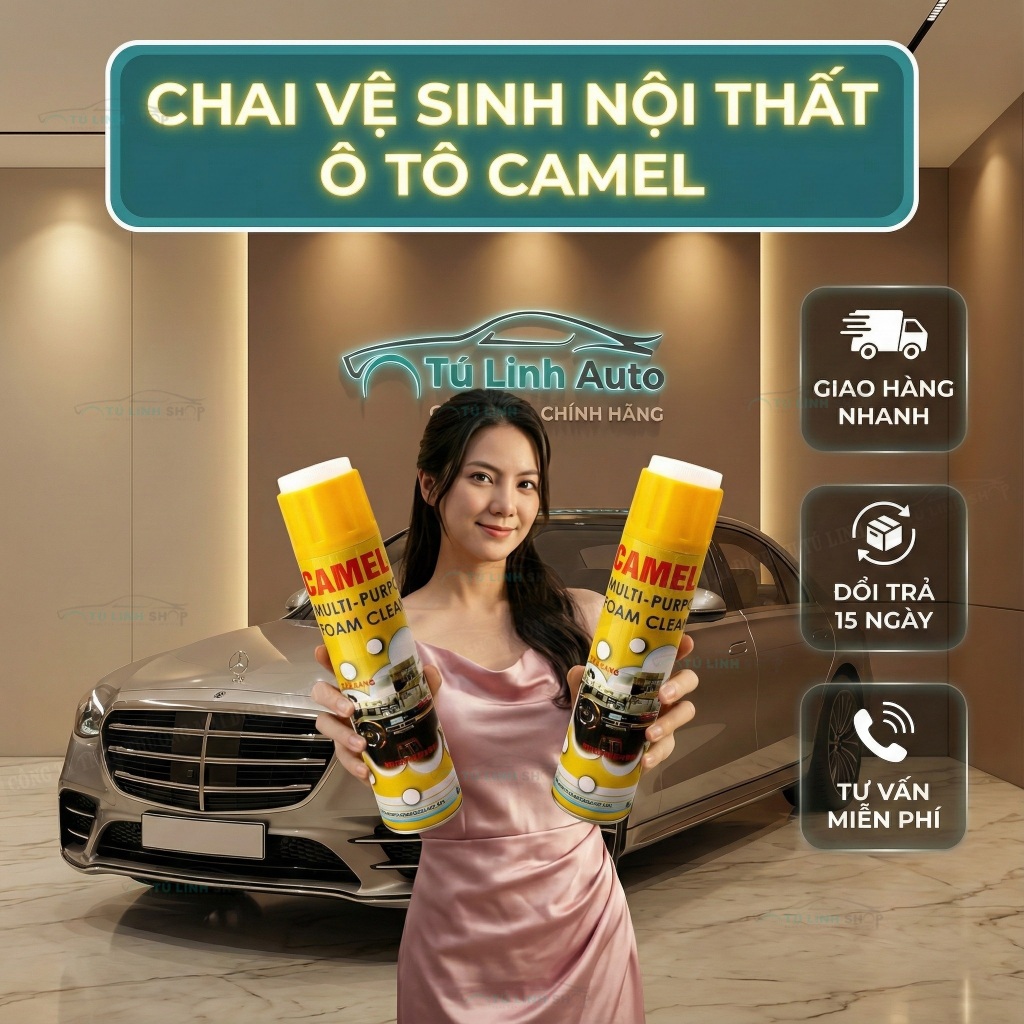 Chai tạo bọt vệ sinh nội thất ô tô Foam Cleaner