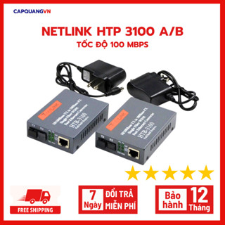 Bộ chuyển đổi quang điện - Converter quang tốc độ 100Mbps - NetLink HTP-3100 A/B