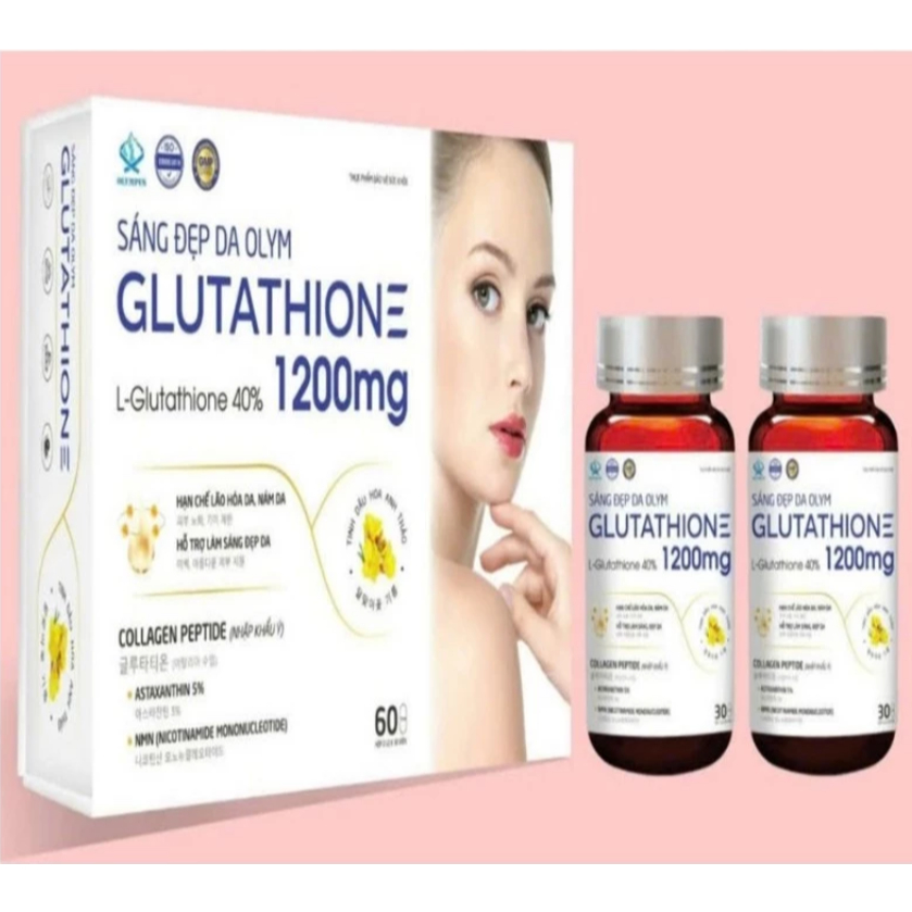 [CHÍNH HÃNG] Viên Uống Olym Glutathione 12000mg Hỗ Trợ Trắng Da Mờ Nám, hạn chế lão hóa da