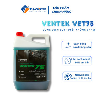  Dung dịch rửa xe bọt tuyết can 5L tỉ lệ pha 1:1000 rửa siêu sạch không chạm hàng chính hãng VENTEK 