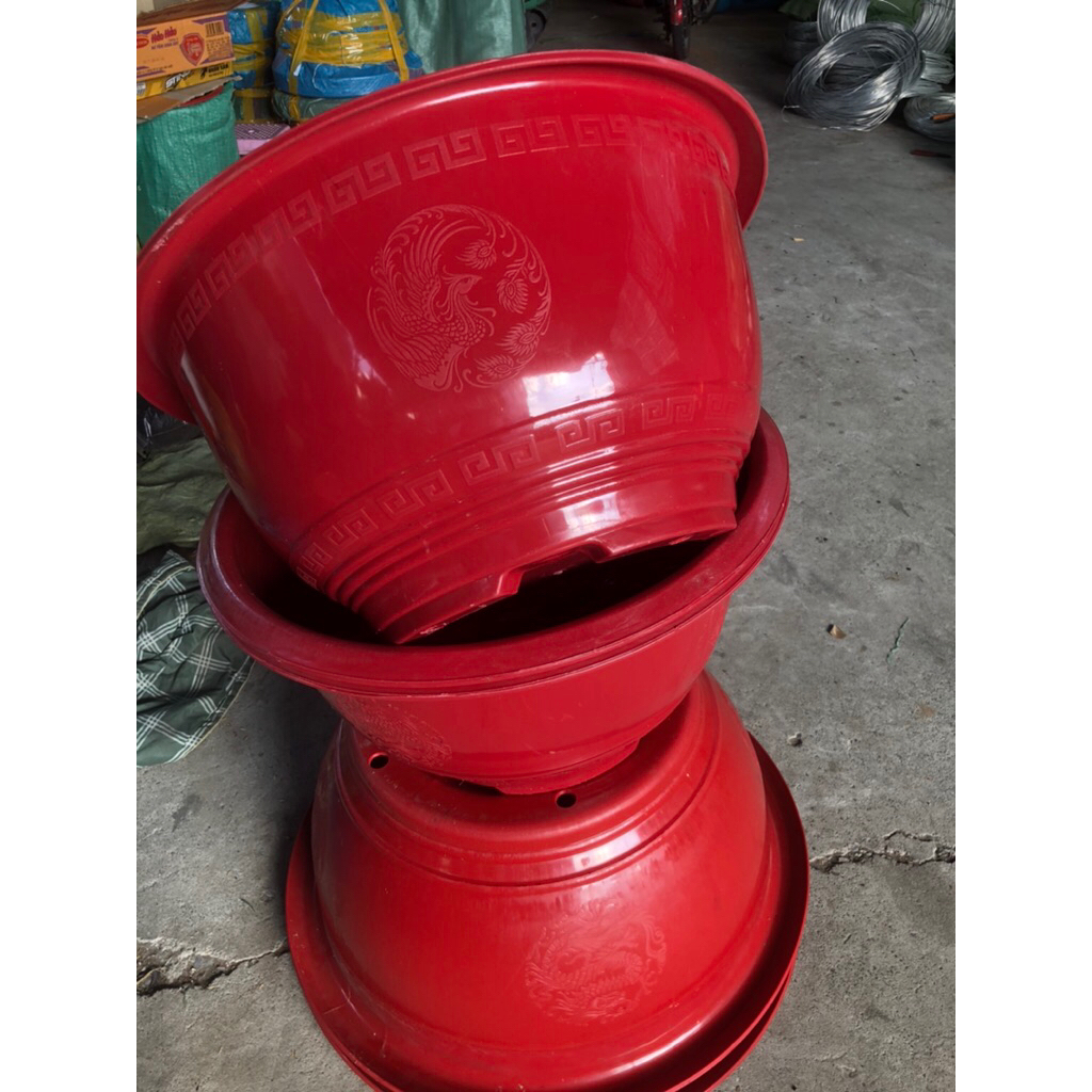 Chậu truyền thống T68, T58 (Combo 2 T68 + 3 cái T58 giá 230k)
