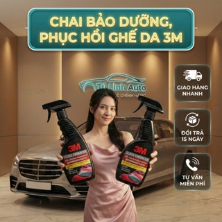 Chai bảo dưỡng ghế da, vệ sinh, phục hồi, làm bóng da nội thất ô tô 3M 39040 Leather & Vinyl Restorer