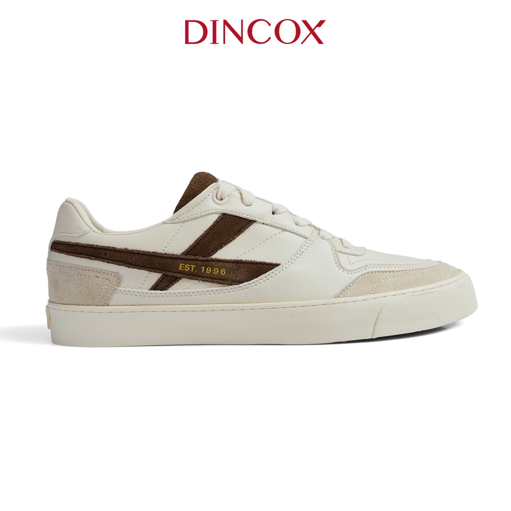 Giày Da Sneaker Nam Nữ DC39 CARAMEL DINCOX Shoes Đế Bằng - Microfiber Leather