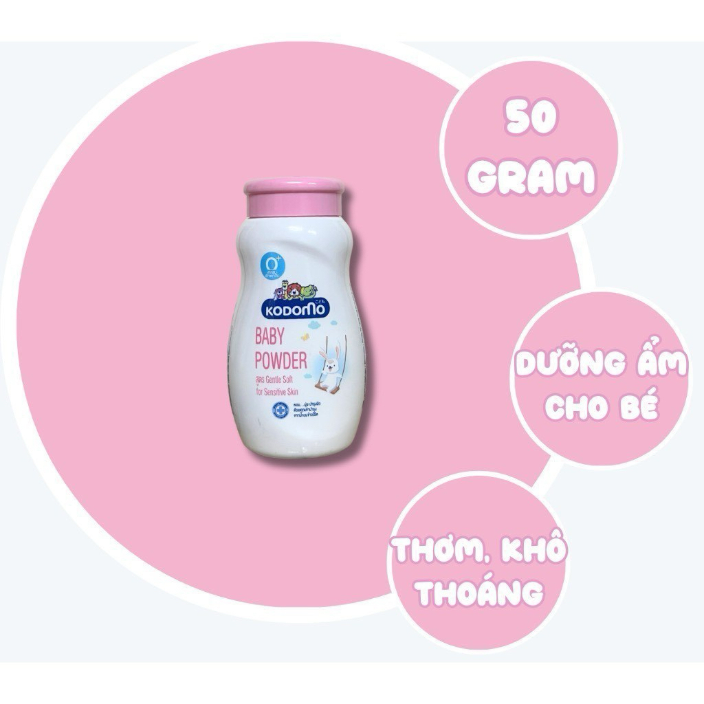 [Kodomo] PHẤN NGĂN NGỪA RÔM SẢY TRẺ EM KODOMO EXTRA MILD- 50g