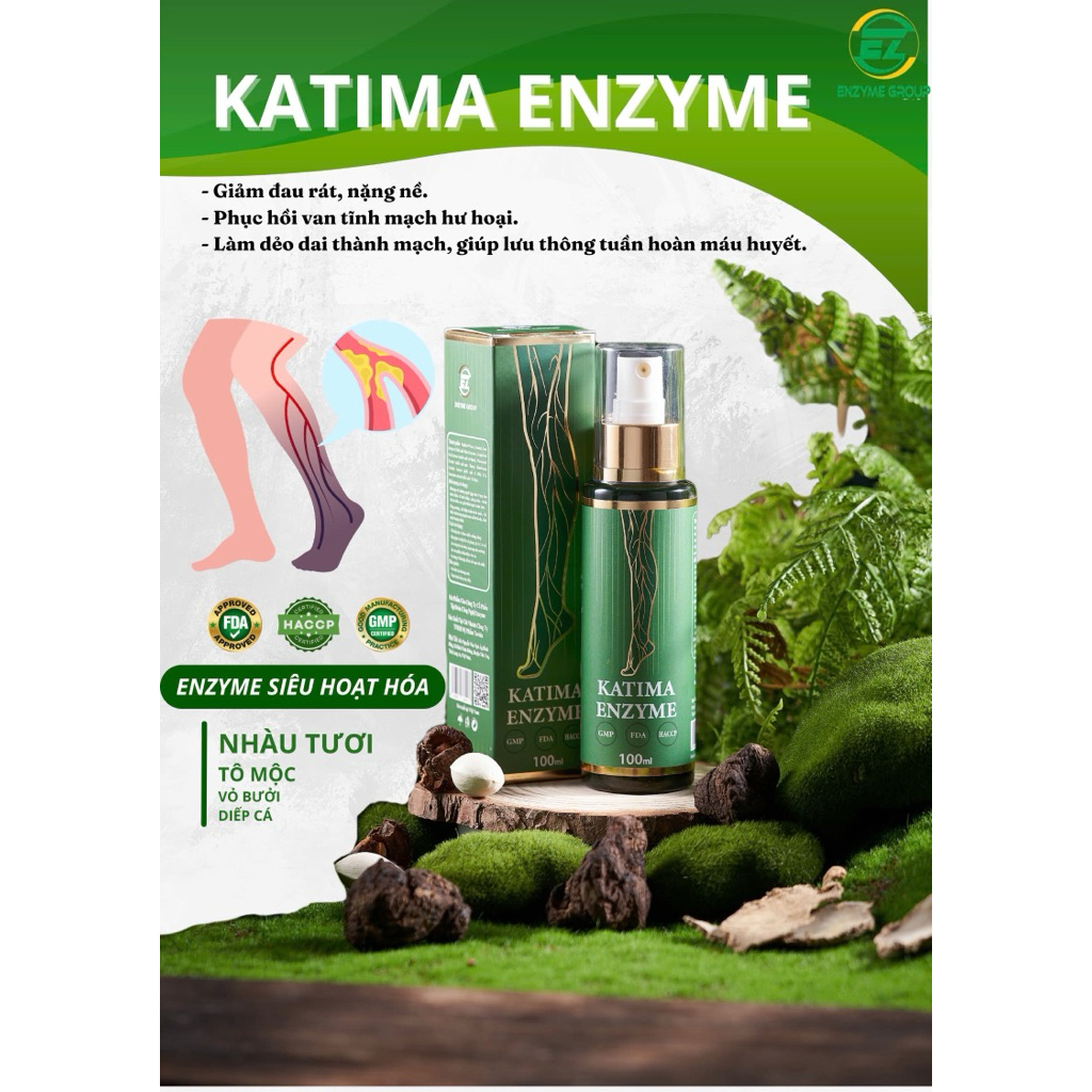 KATIMA ENZYME - XỊT SUY GIÃN TINH MẠCH