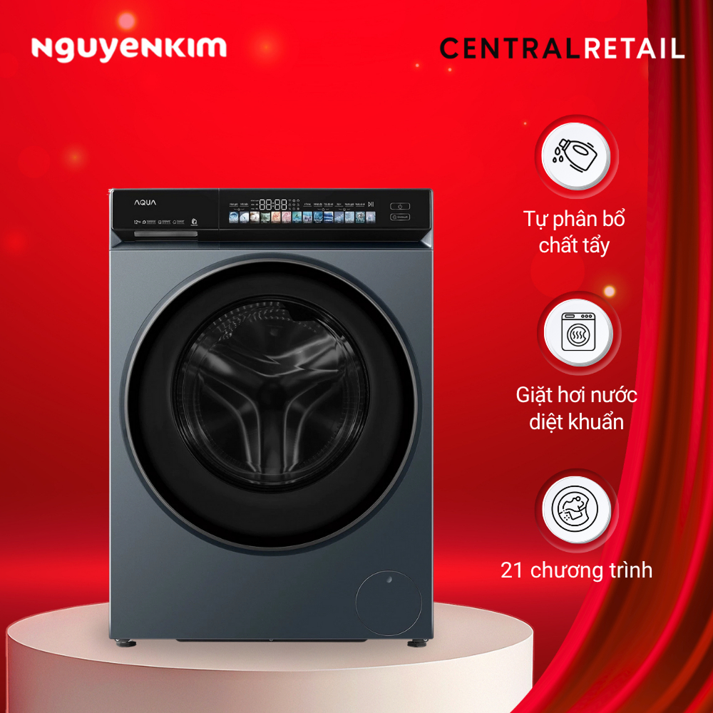 [Livestream] Máy giặt Aqua Inverter 12 kg AW12-BD4377U1L(GN)