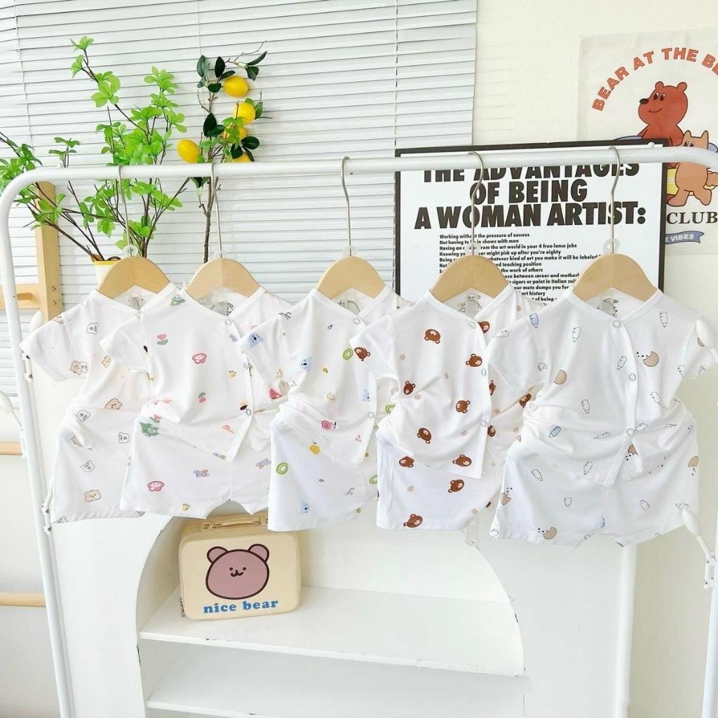 Bộ Cộc tay thun lạnh MV Kids cho bé 3-8kg