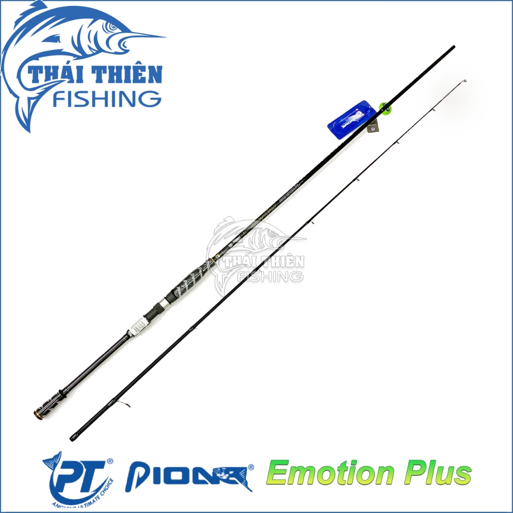 Cần Câu Lure 2m4 Pioneer Emotion Plus – Máy Đứng, Khoen Fuji, Pat Fuji, Độ Cứng M, Tải Mồi 7–21g