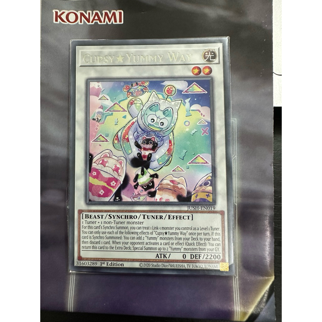 Thẻ bài Yugioh Cupsy Yummy Way (Real Card)