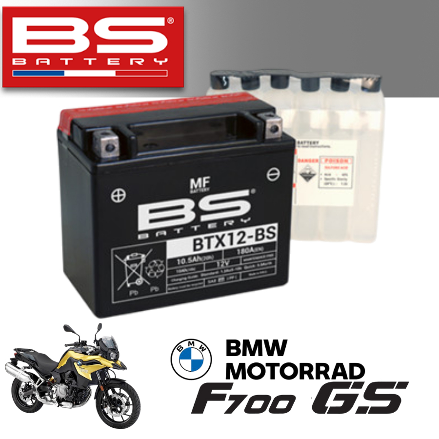 Bình ắc quy  BTX12-BS dành cho xe BMW F700GS 2013-2018 / GS700