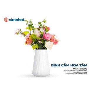 Bình cắm hoa nhựa giả gốm ,có thể cho nước cắm hoa tươi,lọ cắm hoa nhựa việt nhật