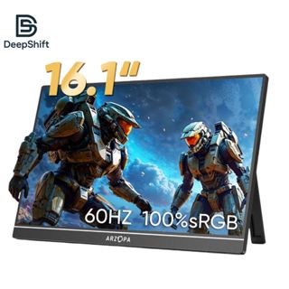 Arzopa Z1C - Màn hình di động chân đế 100% sRGB 16.1 ", FHD 1080P với màn hình USB C HDMI Màn hình mở rộng