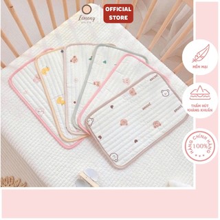 Lót đầu mỏng 1 lớp cho bé sơ sinh, chất liệu thấm hút hút mồ hôi, thoáng khí cho bé