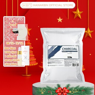  Bột Mặt Nạ Dẻo Than Hoạt Tính Sạch Bã Nhờn Lỗ Chân Lông TBM Hàn Quốc 1kg 