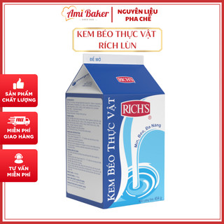 (Hỏa Tốc HN) Kem Béo Thực Vật Rich Lùn 454g Béo Mịn, Chuyên Pha Chế