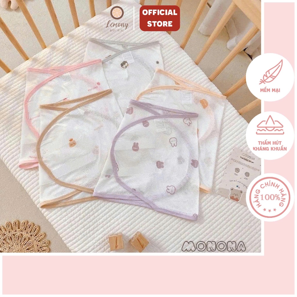 Quấn chống giật mình cho bé, chất liệu vải thở/petit thoáng mát giúp bé ngủ ngon