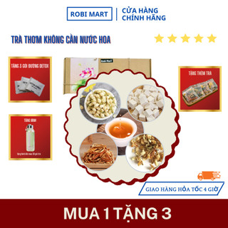 [Mua 1 được 3] Trà thơm không cần nước hoa, chỉ cần thải độc đúng cách ROBI (nhài nụ, hoa nhài, bạch phục linh, trần bì)