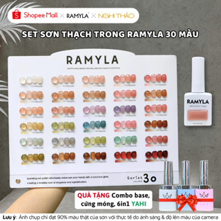  Set sơn gel thạch trong RAMYLA 30 màu Nghi Thảo Official 
