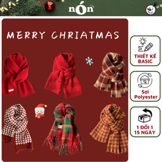  Khăn len Noel họa tiết Giáng Sinh – Khăn quàng cổ unisex nam nữ phong cách Hàn Quốc quà tặng Giáng Sinh - NÓN STUDIO 