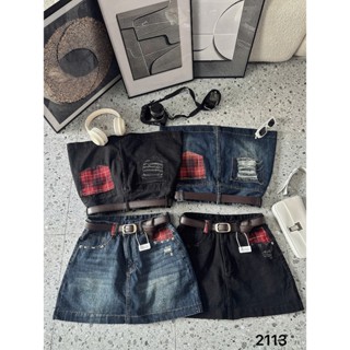   BST 2026  Chân Váy Nữ chất jean có BIGSIZE cạp cao dáng ngắn chữ A cá tính MonJeanShop Ms2113 