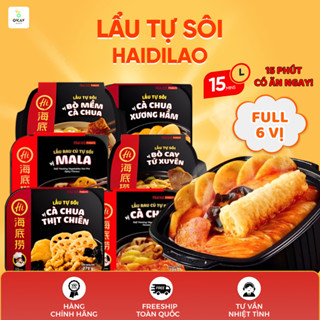  Lẩu Tự Sôi Haidilao ăn liền đủ vị chua cay mala cà chua xương hầm bò tứ xuyên lẩu ăn liền 