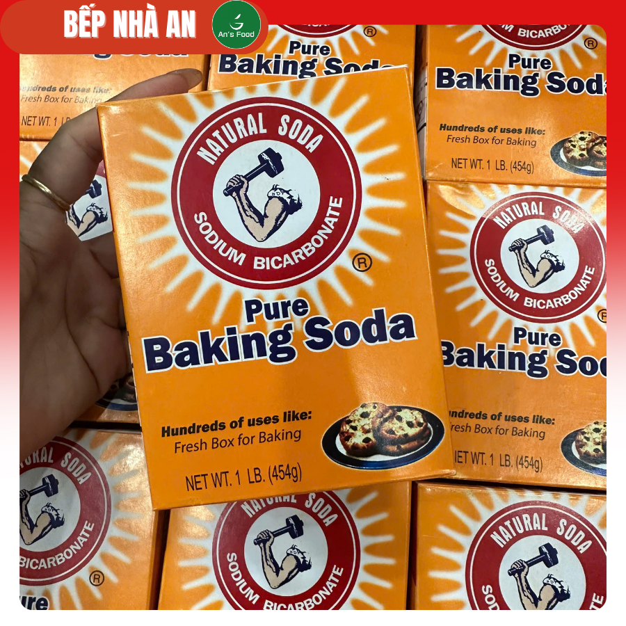 Bột Baking Soda (Pure Baking Soda) Mỹ nhập nguyên hộp 454g