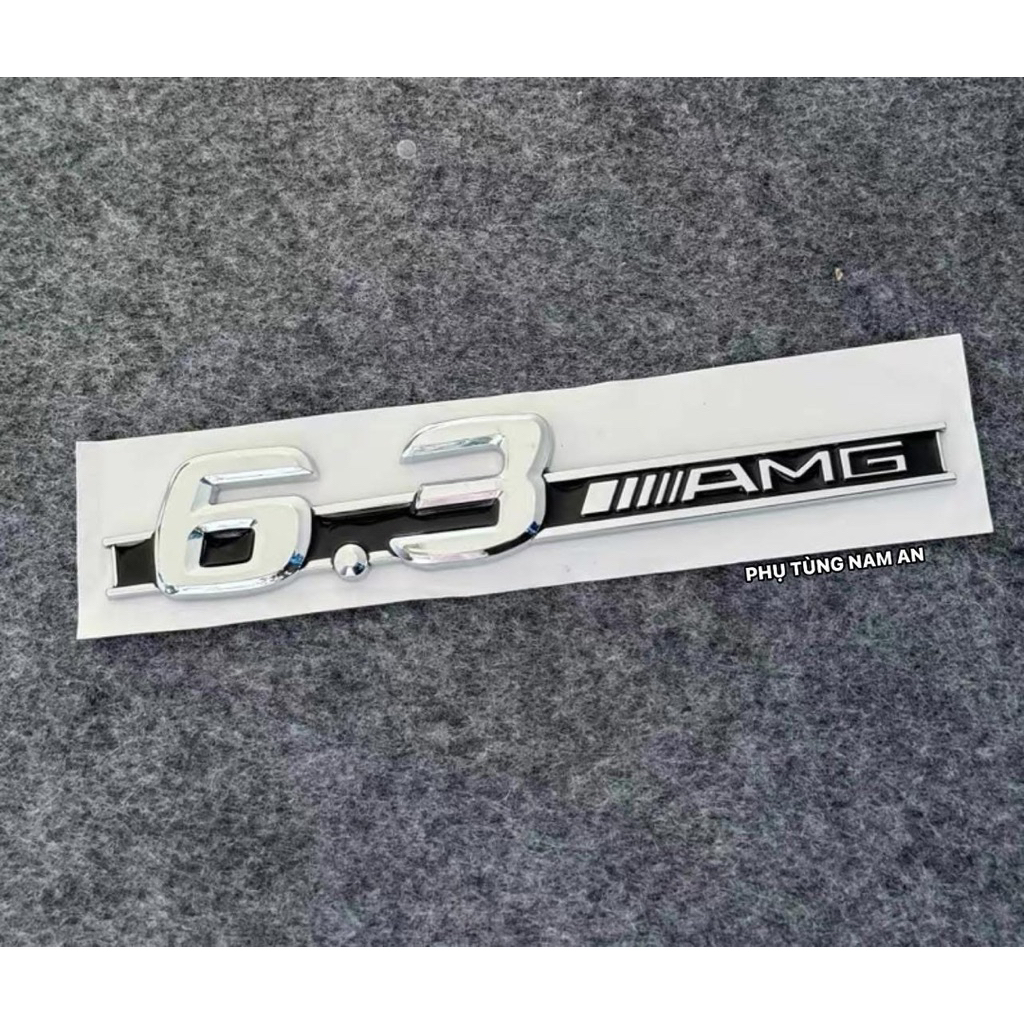 CHỮ 6.3 AMG/TEM CHỮ 6.3 AMG/LOGO 6.3 AMG DÁN XE MERCEDES