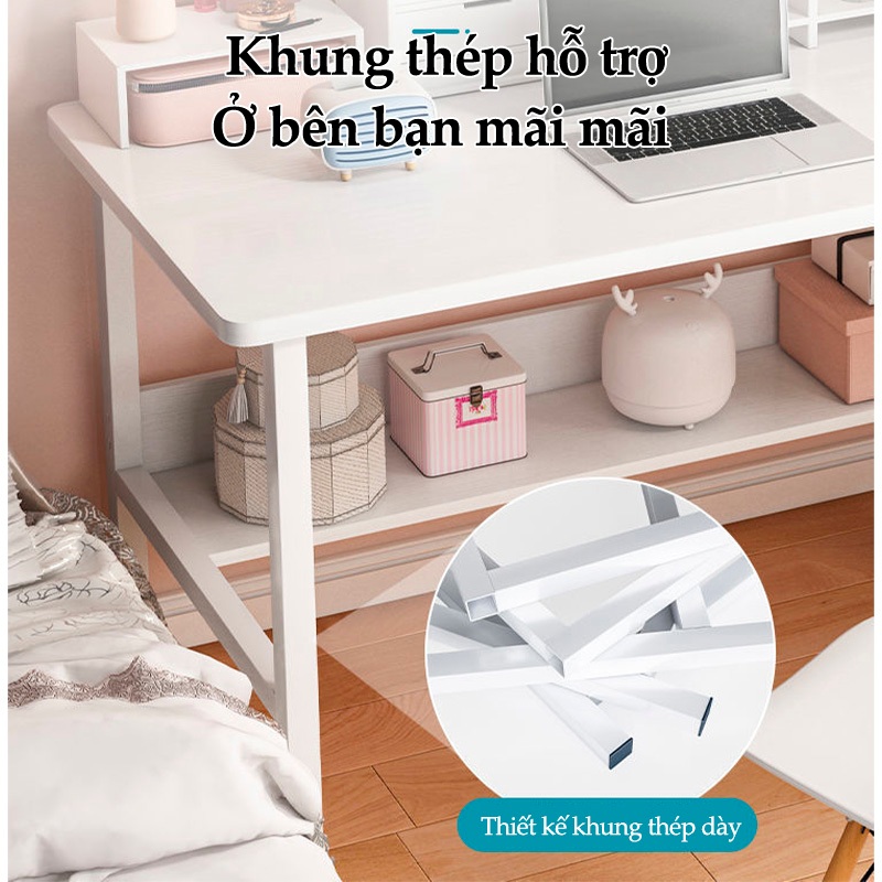 【Hà Nội giao nhanh】Bàn Học Sinh Viên Khung Sắt Mặt Gỗ - Bàn Làm Việc Tại Nhà Đa Năng Lắp Ráp Tiện Lợi | BigBuy360 - bigbuy360.vn