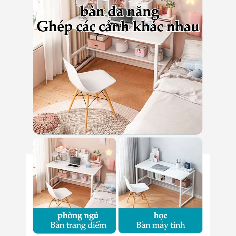 【Hà Nội giao nhanh】Bàn Học Sinh Viên Khung Sắt Mặt Gỗ - Bàn Làm Việc Tại Nhà Đa Năng Lắp Ráp Tiện Lợi | BigBuy360 - bigbuy360.vn