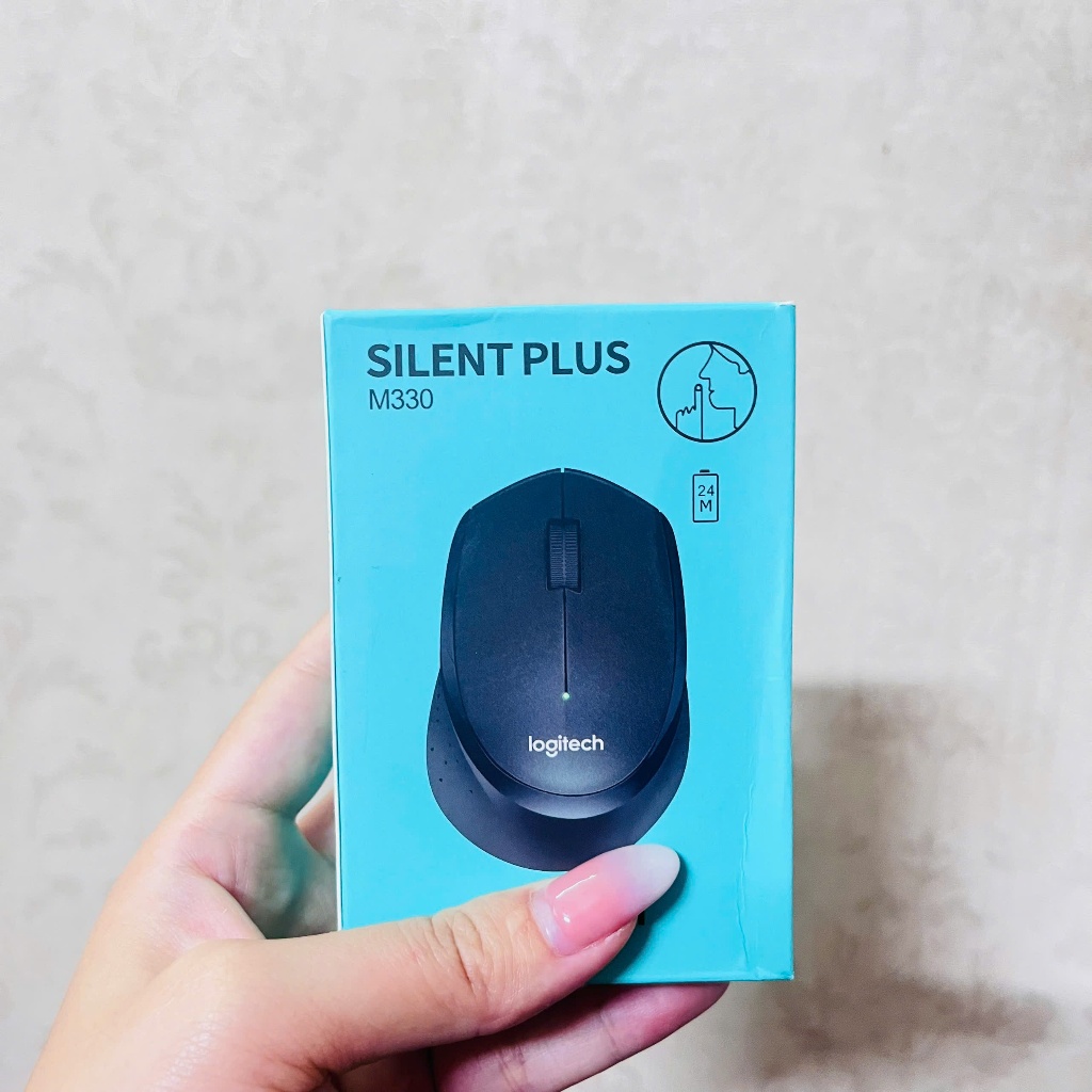 🖱️ Chuột Không Dây Logitech M330 Silent Plus – Siêu Êm, Siêu Bền, Siêu Đáng Mua