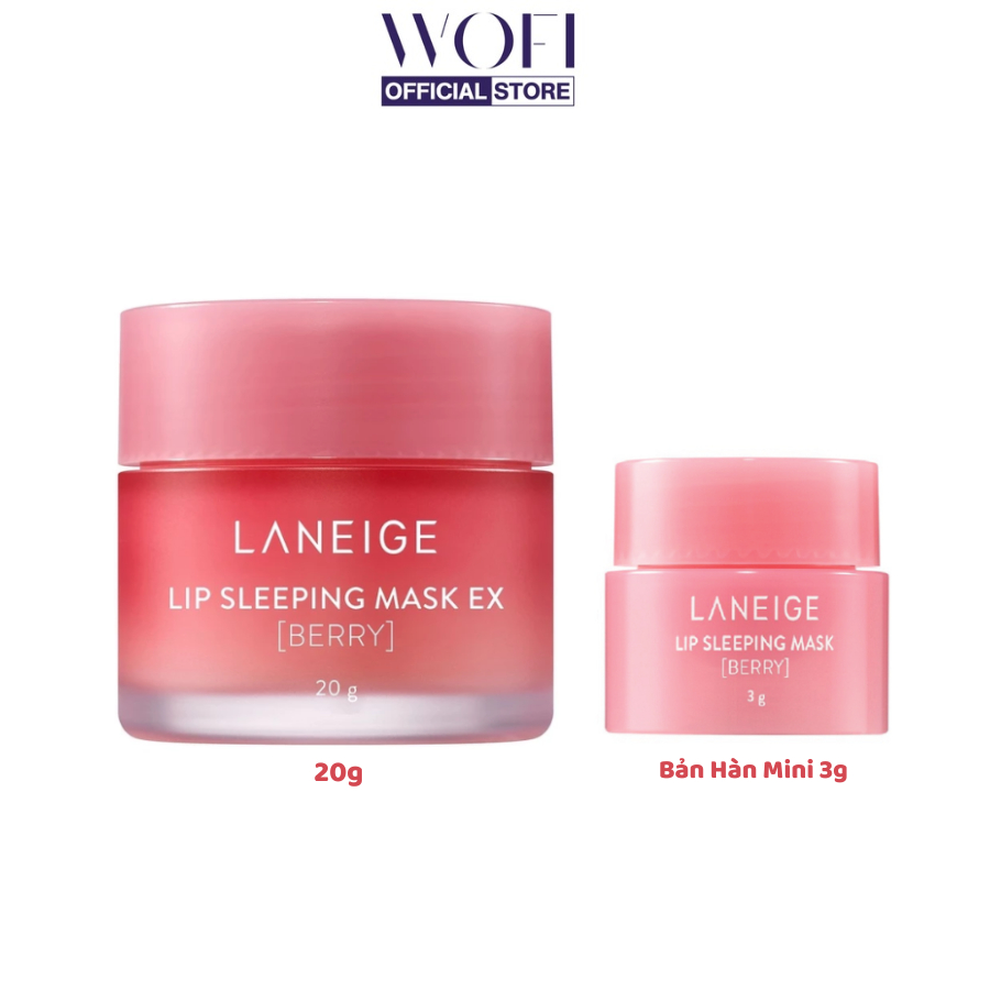 Mặt nạ ngủ môi Laneige Lip Sleeping Mask EX Jary dưỡng ẩm môi mềm mại hồng hào tự nhiên