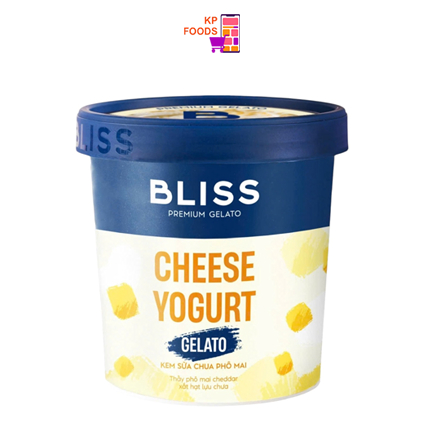 Kem sữa chua phô mai Bliss Premium Gelato Cheese Yogurt 473ML